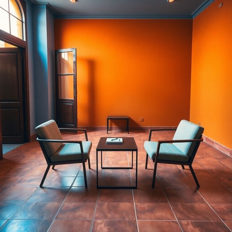 Sala de reuniones serena en el despacho de Sevilla
